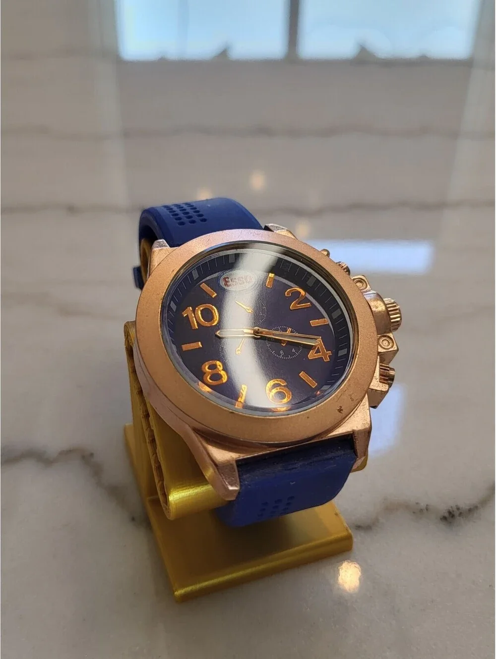 Men's Quartz Watch Working New Battery Automobilia 46mm ESSO Gasoline Working